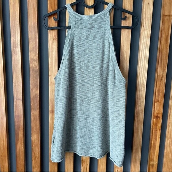 Divided H&M Halter Top Knit Knotty Fabric Sage Green Size Medium - Picture 4 of 5